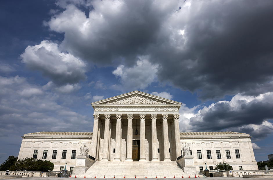 The United States Supreme Court building in Washington.