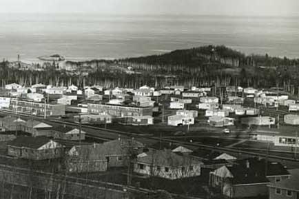 Reserve Mining Company Village, View of Silver Bay