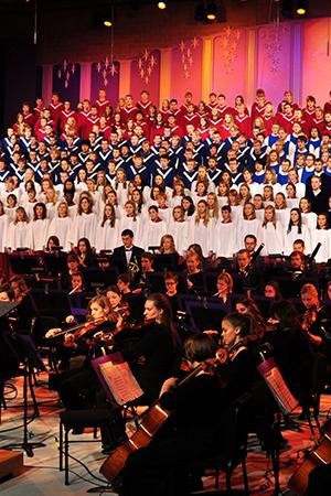 choirs and orchestra