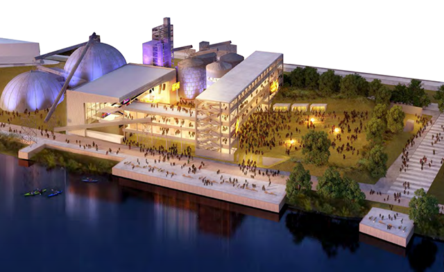 Concept rendering of the community performing arts center