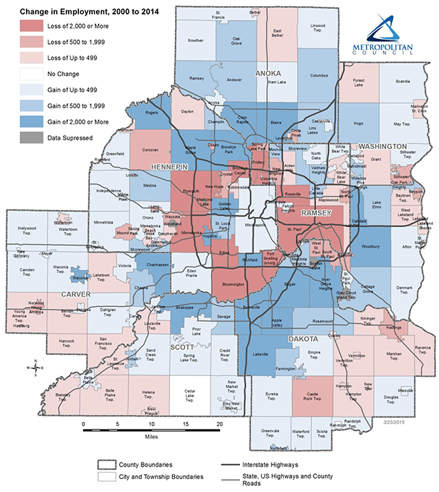 Job growth in Twin Cities driven by ‘Suburban Edge,’ according to Met ...